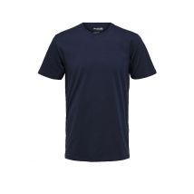 SELECTED T-Shirt SLHASPEN  blau | L