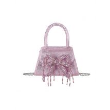 SELF-PORTRAIT Tasche - Mini Bag RHINESTONE pink