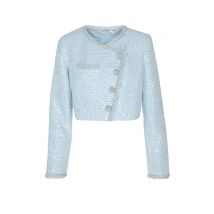 SELF-PORTRAIT Jäckchen Copped Fit hellblau | 34
