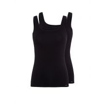 SKINY Top 2-er Pkg. Advantage Cotton (Schwarz) schwarz | 42