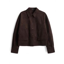 SOMEDAY Jacke in Lederoptik NYLIA braun | 38