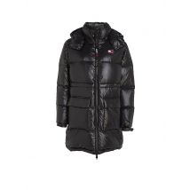TOMMY JEANS Daunensteppmantel schwarz | M