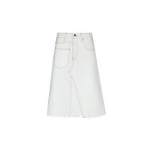 TORY BURCH Jeansrock creme | 38