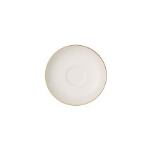 VILLEROY & BOCH SIGNATURE Mokka-/Espresso Untertasse Anmut Gold 12cm weiss
