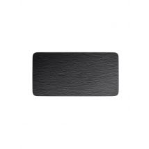 VILLEROY & BOCH Servierplatte rechteckig  Manufacture Rock 35x18cm schwarz