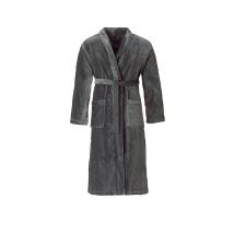 VOSSEN Unisex Bademantel FEELING-L Flanell grau | L