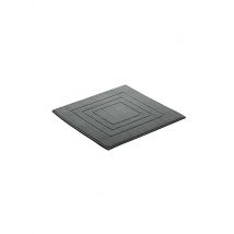 VOSSEN Badteppich FEELING 60x60cm Flanell grau