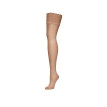 WOLFORD Strümpfe Satin Touch 20 Stay-Up (gobi) beige | L