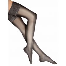 WOLFORD Strümpfe Satin Touch 20 Stay-Up (nearly black) grau | S