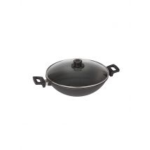 WOLL Wok mit Glasdeckel Nowo Titanium 32cm Antihaft schwarz