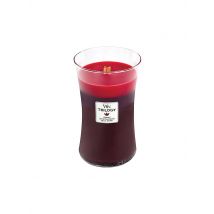WOODWICK Sanduhrkerze Knisterdocht 454g Trilogy Sun-Ripend Berries dunkelrot
