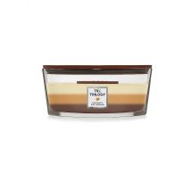 WOODWICK Ellipsenkerze Knisterdocht 454g Triology Cafe Sweets braun