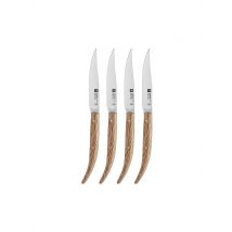 ZWILLING Steakmesser Set 4tlg Holmoak braun