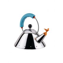 ALESSI Wasserkessel 1l Edelstahl / Blau silber