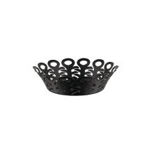 ALESSI Korbschale VIMINI 22cm Edelstahl Epoxi. Schwarz  schwarz