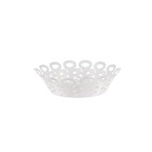 ALESSI Korbschale VIMINI 22cm Edelstahl Epoxi. Weiss weiss