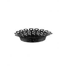 ALESSI Korbschale VIMINI 27cm Edelstahl Epoxi. Schwarz schwarz
