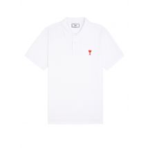 AMI PARIS Poloshirt Ami De Coeur weiss | M