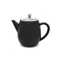 BREDEMEIJER Teekanne Duet® Eva 1,1L doppelwandig Schwarz/Glas schwarz