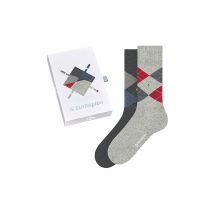 BURLINGTON Herren Socken Geschenkbox 2-er Pkg.  40-46 sortiment grau