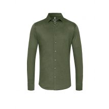 DESOTO Jerseyhemd Slim Fit olive | XS