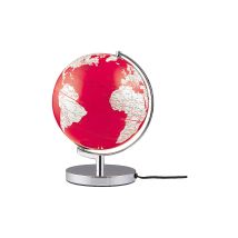 EMFORM Leuchtglobus Terra Light 25cm rot/weiß keine Farbe
