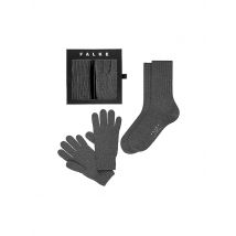 FALKE Geschenkset Socken und Handschuhe X-MAS dark grey grau | 43-46