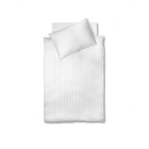 FLEURESSE Damast Bettwäsche Melk 2x 70x90cm / 200x200cm Weiss weiss