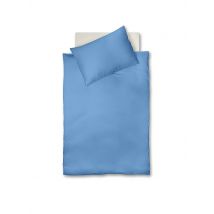 FLEURESSE Satin Bettwäsche ROYAL UNI 70x90cm / 140x200cm Blau hellblau