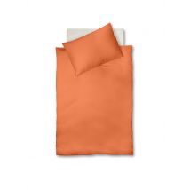 FLEURESSE Satin Bettwäsche ROYAL UNI 70x90cm / 140x200cm Orange orange