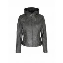 GIPSY BY MAURITIUS Lederjacke CACEY LEGV grau | XS
