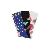 HAPPY SOCKS Herren Socken ELTON JOHN 3er Pkg. 41-46black schwarz