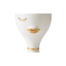 JONATHAN ADLER Vase GILDED MUSE MISIA 9x5x16cm Weiss / Gold weiss
