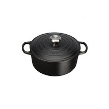 LE CREUSET Bräter rund Signature 24cm/4,2l (Schwarz) schwarz