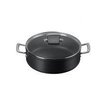 LE CREUSET Alu-Schmorpfanne Antihaft Schwarz 28cm/5,4l schwarz