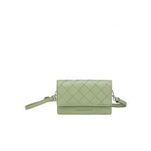 LES VISIONNAIRES Ledertasche - Mini Bag BRIT WEAVE grün