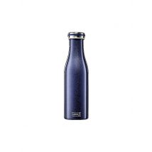 LURCH Isolierflasche - Thermosflasche Edelstahl 0,5l Blau Metallic dunkelblau