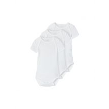 NAME IT Baby Body 3-er Pkg. weiss | 74
