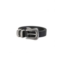 NUDIE JEANS Ledergürtel WESTERN SILVER BELT schwarz | 95