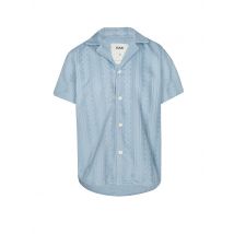 OAS Frottee Poloshirt hellblau | S