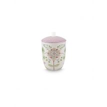 PIP STUDIO Dose mit Deckel  LILY & LOTUS 1,5l Off White lila