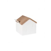 RAEDER Zucker- / Salzdose 8x8x9cm HÜTTENZAUBER 2-tlg Weiss weiss