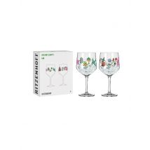 RITZENHOFF Gin Glas 2-er Set BOTANIC LIGHTS #9 #10 Olaf Hajek 2024 bunt