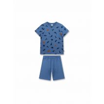 SANETTA Jungen Pyjama Set 2-teilig (T-Shirt und Shorts) blau | 92