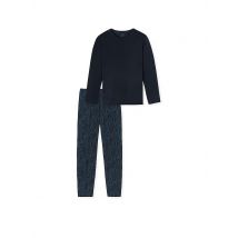 SCHIESSER Pyjama  blau | 50