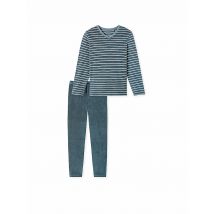 SCHIESSER Pyjama blau | 48