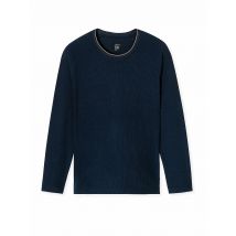SCHIESSER Pyjama Langarmshirt blau | 52