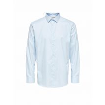 SELECTED Hemd Slim Fit SLHSLIMETHAN blau | L