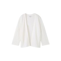 TOM TAILOR Strickjacke  weiss | S