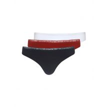 TOMMY HILFIGER String 3-er Pkg. orange schwarz | S